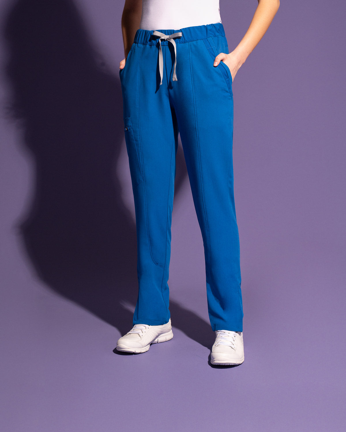 Uniforme Clínico Pantalón Mujer Flex Elasticado Azul Marino