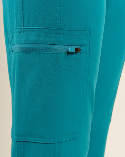 PANTALÓN MUJER COMFORT TEAL BLUE