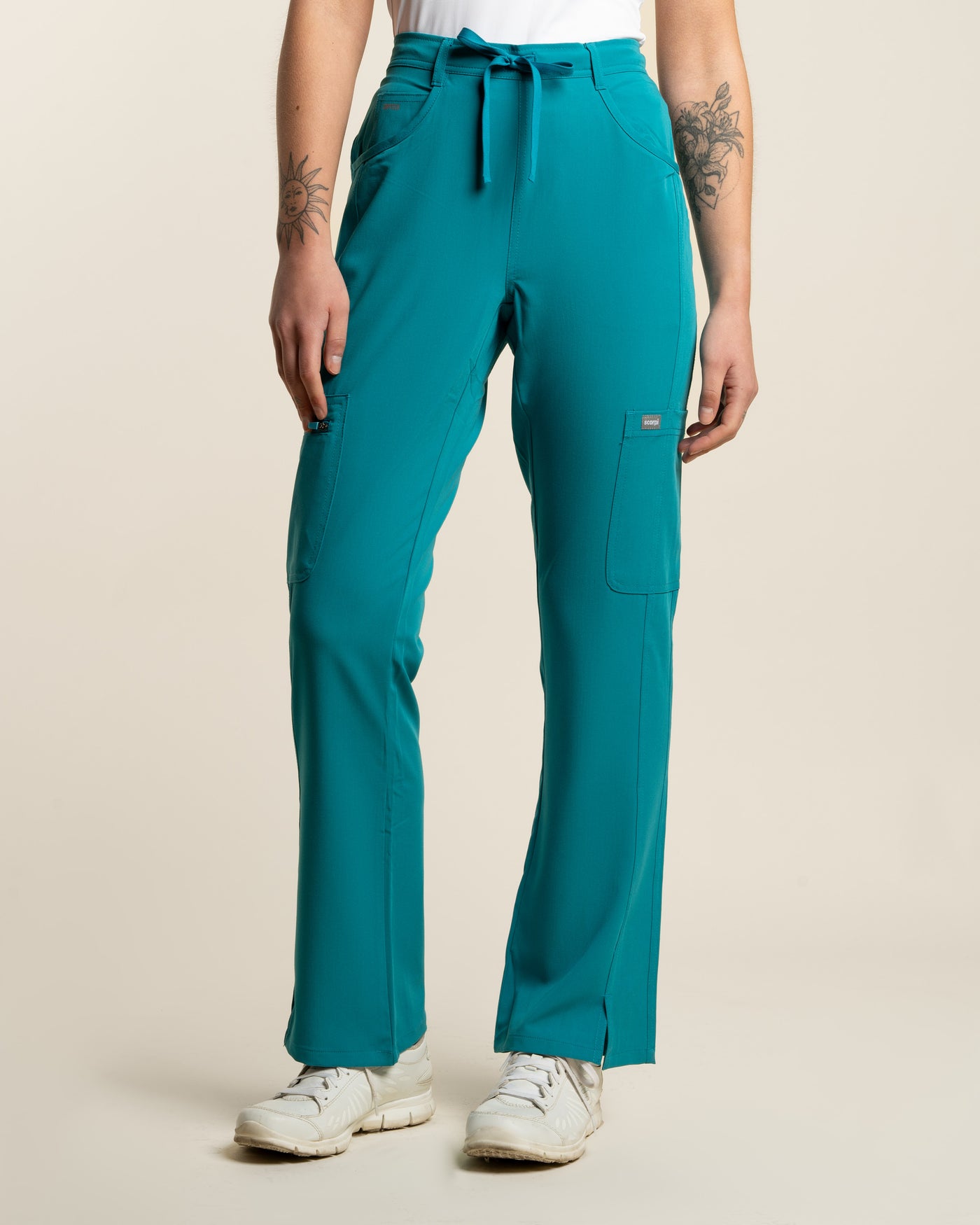 PANTALÓN MUJER COMFORT TEAL BLUE