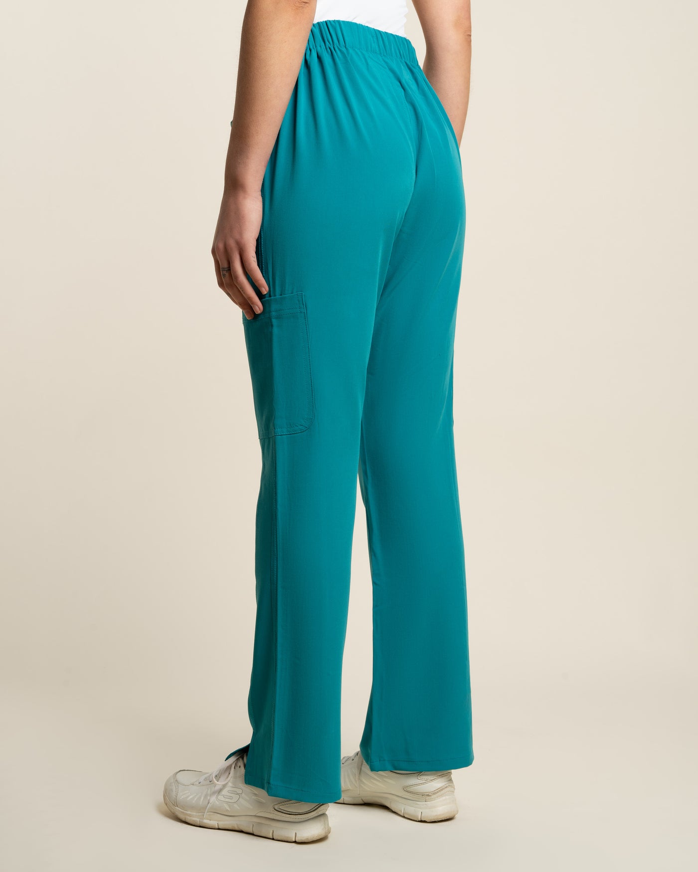 PANTALÓN MUJER COMFORT TEAL BLUE