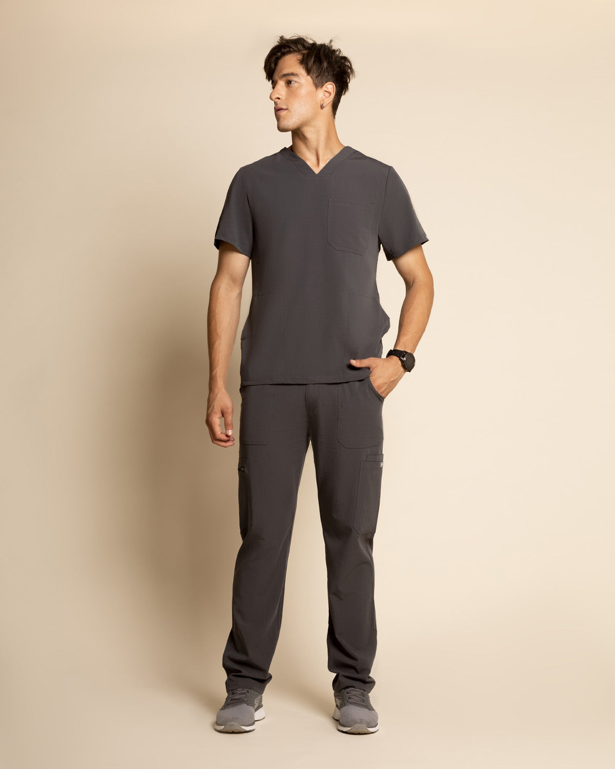 PANTALÓN HOMBRE COMFORT GRIS